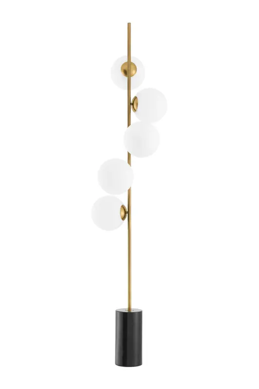 Brass Black Marble Floor Lamp | Eichholtz Tempo