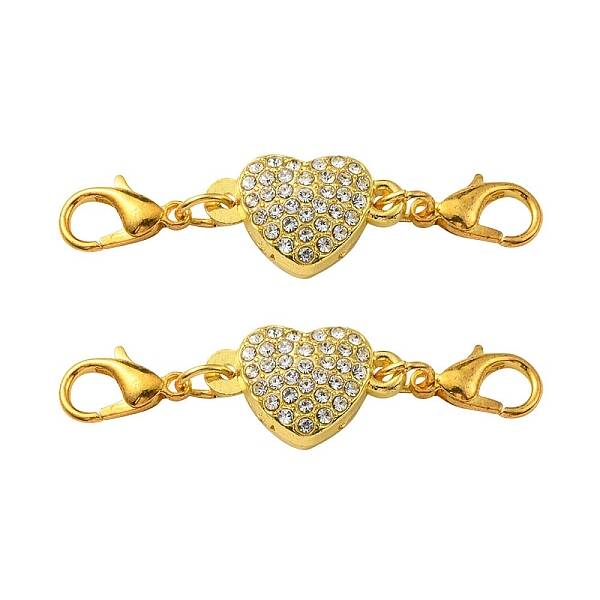 Alloy Crystal Rhinestone Magnetic Clasps