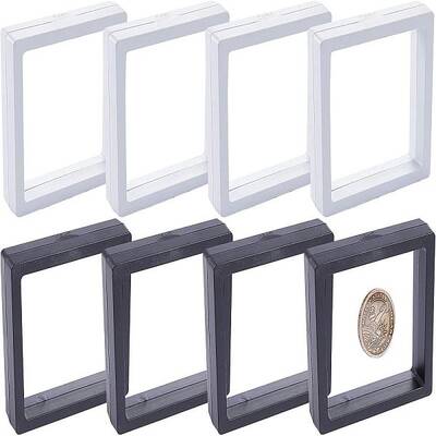 8 Pcs 3D Floating Display Case Display