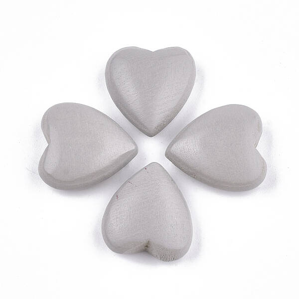 Painted Natural Wood Beads