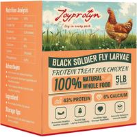 5LB Dried Black Soldier Fly Larvae for Chicken– 85X More Calcium Grubs Than Mealworms for Strong Eggshells & Healthy Growth...