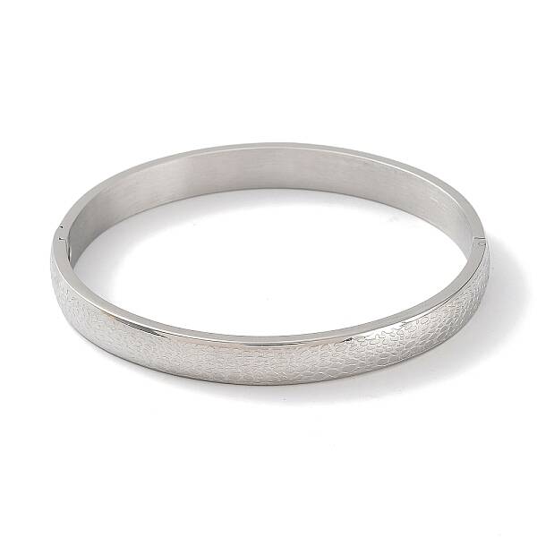 Non-Tarnish 304 Stainless Steel Textured Bangles
