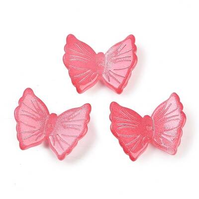 Spray Painted Glass Beads
