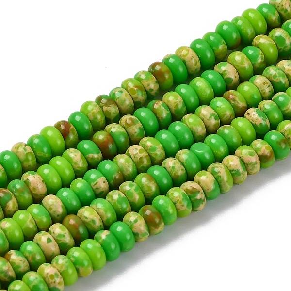 Synthetic Imperial Jasper Dyed Beads Strands