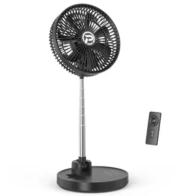 PANERGY F013 10-Inch Foldable Fan with 20000mAh Rechargeable Battery and Auto-Oscillation for Bedroom Rome Office Camping Tra...