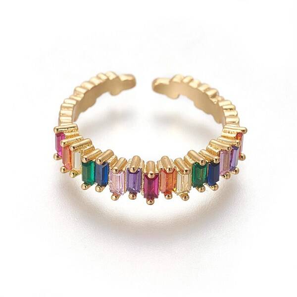 Cubic Zirconia Cuff Rings