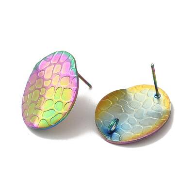 Ion Plating(IP) 304 Stainless Steel Stud Earrings Findings