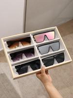 Unisex Street Trendy Frames Cool Sunglasses, Trendy Casual Flat Top Thin Sunglasses for Everyday Use, Modern Fashion Styling ...
