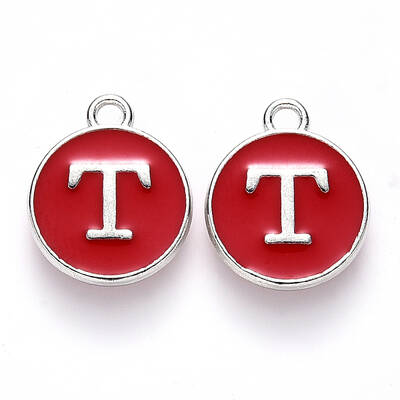 Platinum Plated Alloy Enamel Charms