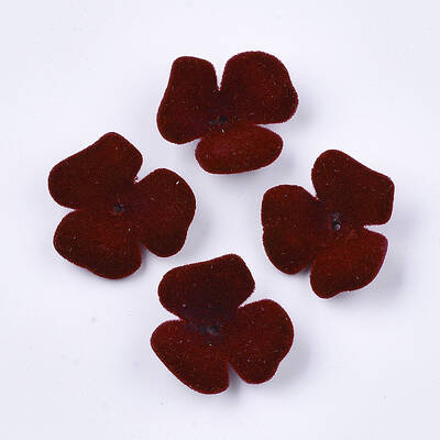Flocky Acrylic Bead Caps