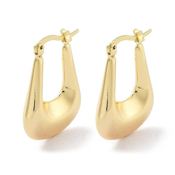 Brass Hoop Earrings