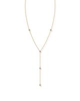 PAVOI 14K Gold Plated Women's Lariat Cubic Zirconia Station Necklace for Women