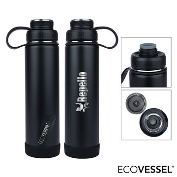 6 Customized EcoVessel Boulder 24 oz Vacuum Insulated Water Bottle ...