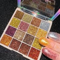 16 Color Glitter Eyeshadow Palette, Highly Pigmented Shimmering Eyeshadow Powder, Multipurpose Eye Shadow Makeup Products for...
