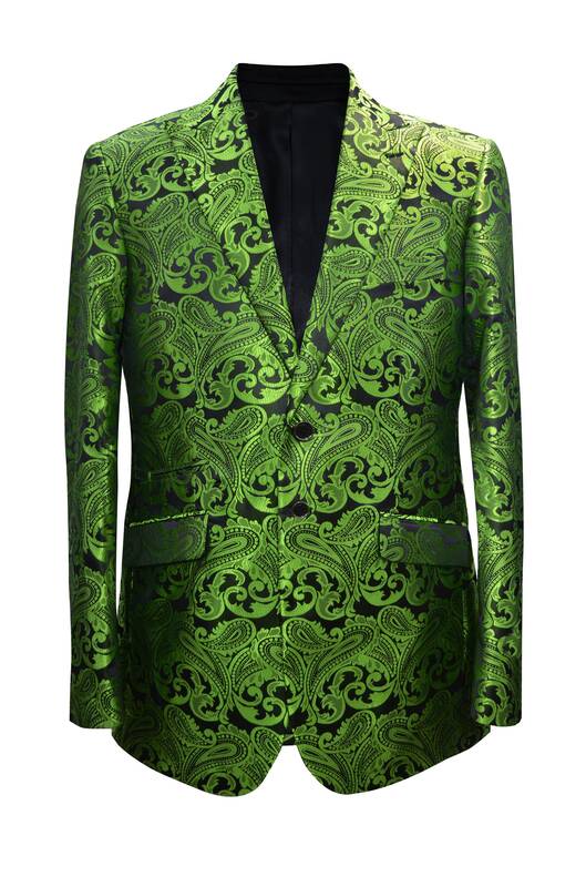 Paisley-400 Apple Green - Mens Wholesale Blazers