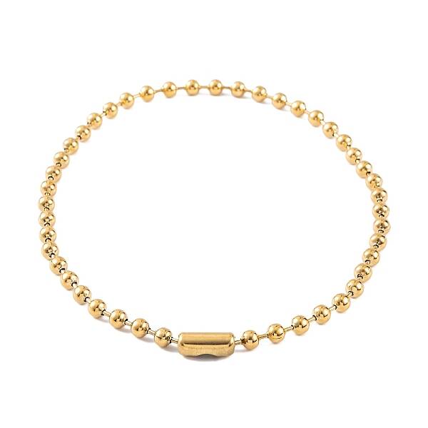 Ion Plating(IP) 304 Stainless Steel Ball Chain Necklaces for Women
