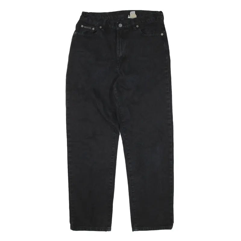 CALVIN KLEIN Jeans Black Denim Regular Tapered Womens W29 L30