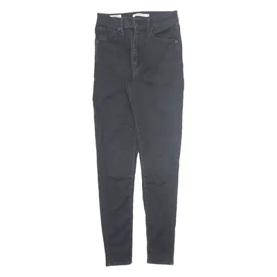 LEVI'S Mile High BIG E Jeans Black Denim Slim Skinny Womens W27 L30
