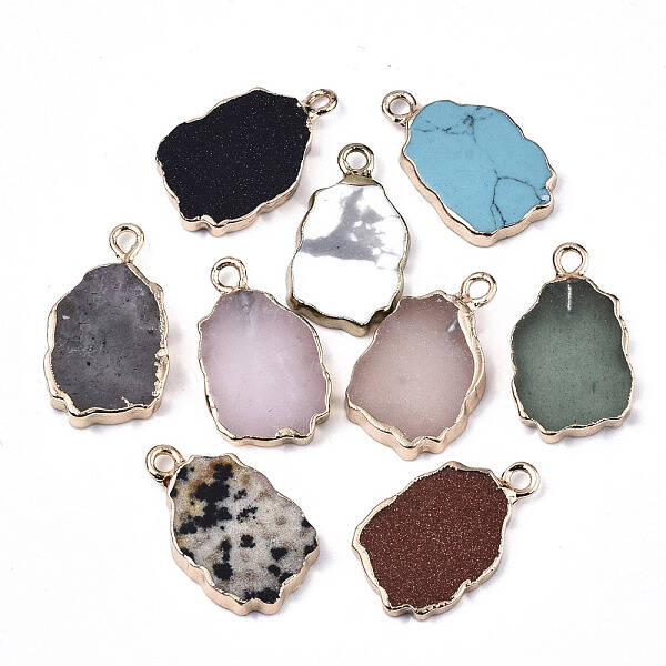Natural & Synthetic Mixed Gemstone Pendants