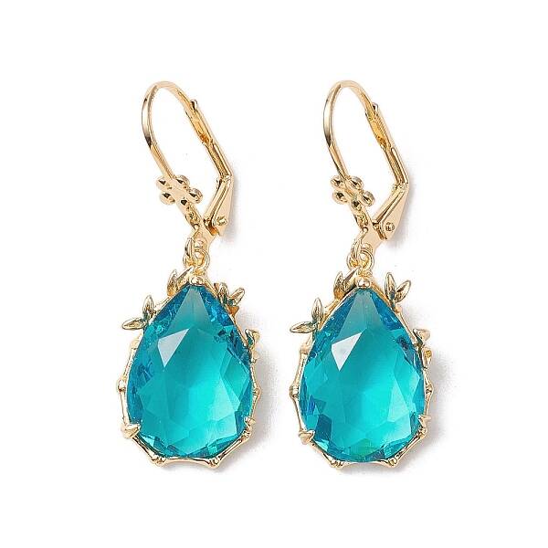 Glass Leverback Earring