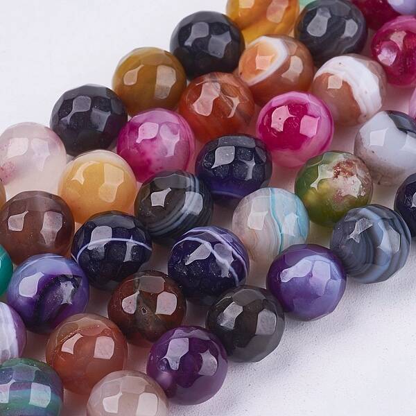 Natural Agate Beads Strands