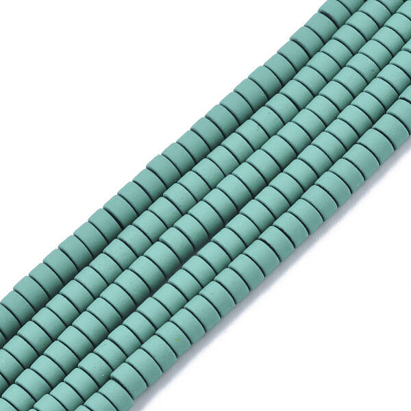 Spray Painted Non-magnetic Synthetic Hematite Beads Strands