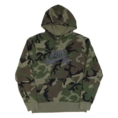 NIKE SB Camouflage Mens Green Hoodie M