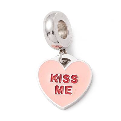 304 Stainless Steel European Dangle Charms