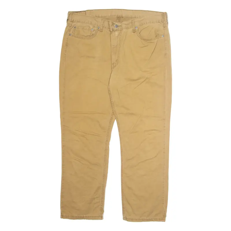 LEVI'S Mens Trousers Beige Regular Straight W40 L30