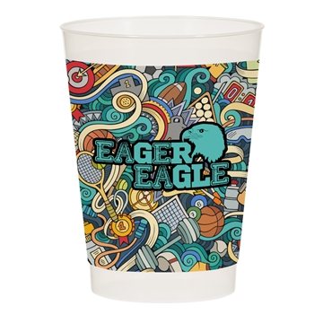 500 Promotional 10 oz Full Color Frost Flex Stadium Cup - BPA Free ...