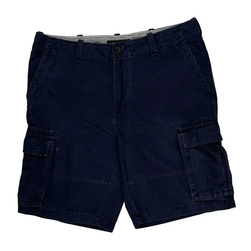 Tommy Hilfiger Cargo Shorts - 34? Waist Navy Cotton