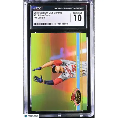 Juan Soto CGC 2021 Chrome #220 '91 Design Baseball 10