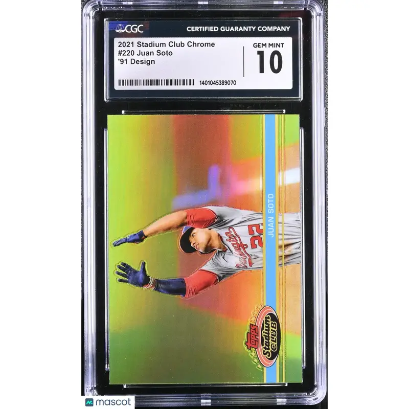 Juan Soto CGC 2021 Chrome #220 '91 Design Baseball 10