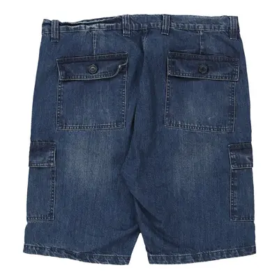Urban Wear Cargo Shorts - 36W 10L Blue Cotton