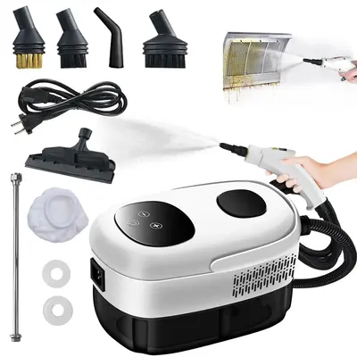Portable Handheld Steam Cleaner, 2500W High-pressure Steam Cleaner, Household Multifunctional Steam Machine for Floors, Inter...