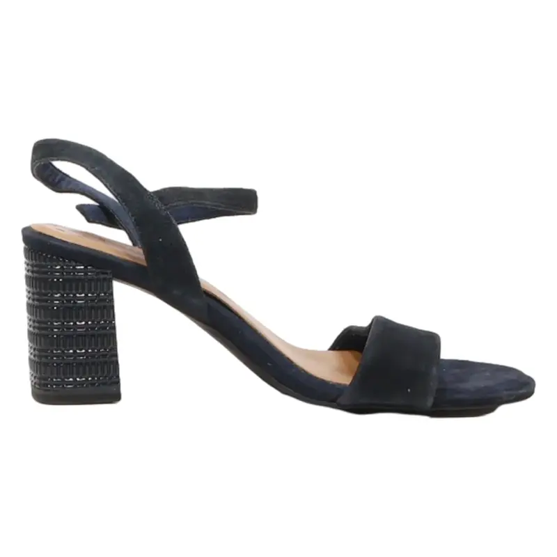 TAMARIS Strappy Heels Blue Leather Womens UK 6