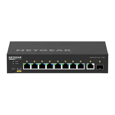Netgear GSM4210PD-100NAS | 8 x Ports PoE+ 10/100/1000Base-T + 1 x 1G Port + 1 x SFP+ Ports Layer 3 Managed Desktop Gigabit Et...