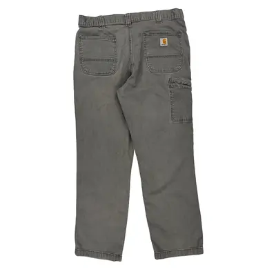 Carhartt Trousers - 33W 30L Grey Cotton