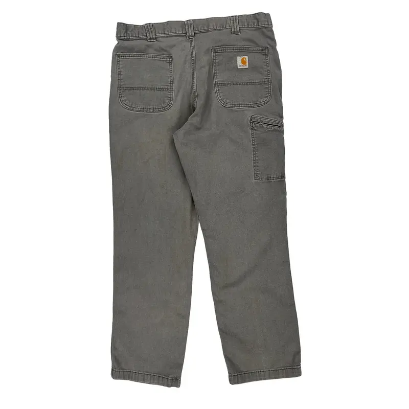 Carhartt Trousers - 33W 30L Grey Cotton