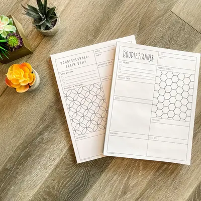 ADHD Brain Dump DoodlePlanner Desk Pad