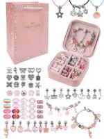 Princess Themed Heart & Star & Shell Design Jewelry Making Kit, Including Beads & Charms & Accessories, Designer Diy Jewelry ...