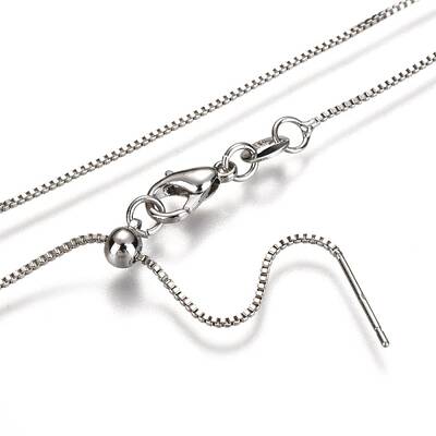 Adjustable Electroplate Brass Venetian Chain Necklaces