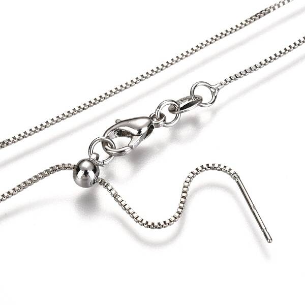 Adjustable Electroplate Brass Venetian Chain Necklaces