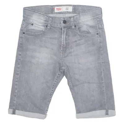 LEVI'S 511 Womens Denim Shorts Grey Slim UK 12 W28