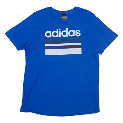 ADIDAS Mens T-Shirt Blue M