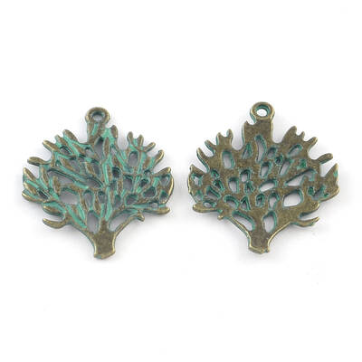 Zinc Alloy Tree Pendants