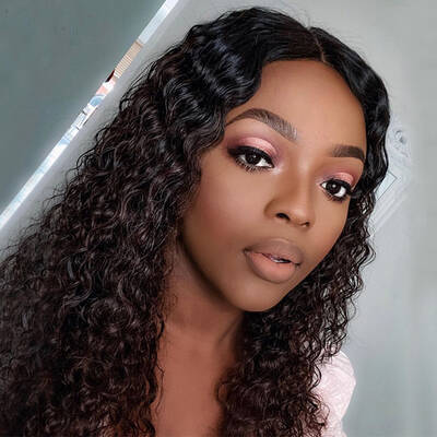 Water Wave U Part Human Hair Wig / BGMGirl