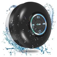 Mini Bluetooth Shower Speaker with LED light, Portable IPX4 Waterproof, Hands-Free Speakerphone. Rechargeable Using Micro USB...