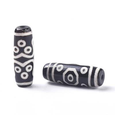 Tibetan Style 11-Eye dZi Beads