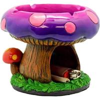 Cute Mushroom House Ashtrays with Storage - Cool Ashtrays for Smokers and Bong Users with Accessories Collection